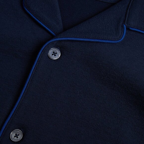 Men's Ted Baker Selar Short Sleeve Shirt | Small, Navy, Used (Very good) - Picture 5 of 11